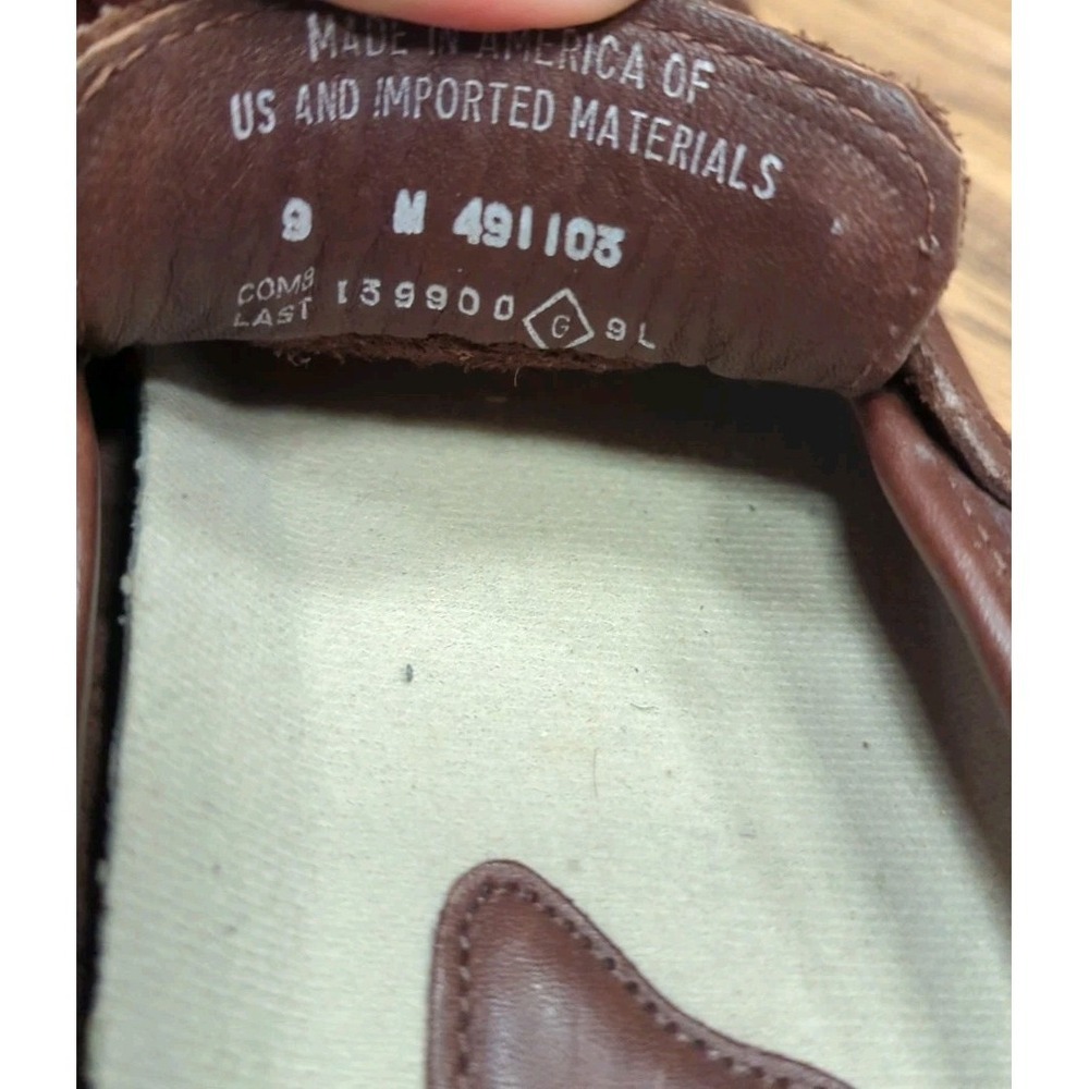 Softspots Women Brown Leather Slip On‎ Mule Slip On Shoes Size 9 M Penny Loafers - Picture 7 of 8